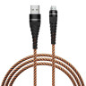 BY Motorsport Кабель для зарядки Micro USB, 1м., 2.4А, Быстрая зарядка QC3.0, тканевая оплётка, пу