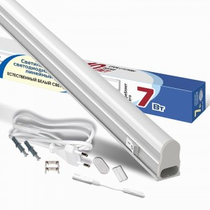 IONICH св-к св/д линейный T5 7W(630lm) 4000K 4K 550x23x33 выкл.(шнур с вилк) IP40 ILED-COCB 600 1567