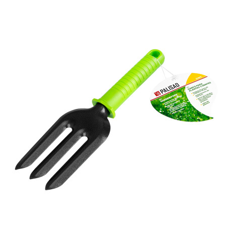 Вилка посадочная 3-зубая, защитное покрытие, пластиковая рукоятка Palisad
