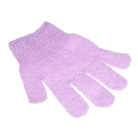 ЮL Мочалка перчатка с отшелушивающим эффектом, полиэстер, 18см, 5 цветов, МС24-06
