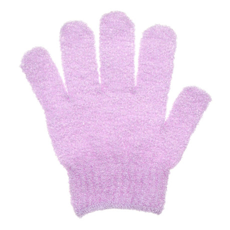 ЮL Мочалка перчатка с отшелушивающим эффектом, полиэстер, 18см, 5 цветов, МС24-06