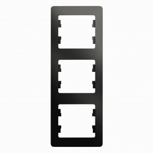 Systeme Electric GLOSSA рамка СУ 3 мест. антрацит (вертик.) GSL000707 (5!)