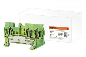 TDM зажим клеммный безвинтовой (ЗКБ) 3 вывода PEN 2,5 мм2 (земля) (50!) SQ0822-0027