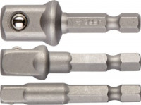 Набор ЗУБР Адаптеры &quot;ЭКСПЕРТ&quot; для торцовых головок, E1/4&quot; - 1/4&quot;, E1/4&quot; - 3/8&quot;, E1/4&quot; - 1/2&quot;, 3 пред