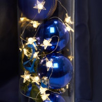 Feron Гирлянда-нить Звездочки (USB) 20LED 2700K, IP20, 1.8м, CL571 41644