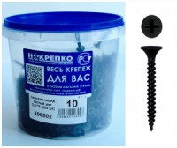 Саморез оксид по металлу частый шаг 3,5*25 (800 шт EC) ведро НАКРЕПКО 400802