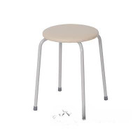 Табурет круглый 475*456мм, сиденье 320мм Пенёк лёгкий 180 беж. Т270Б х4