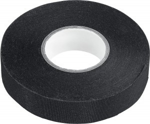 Изолента ЗУБР "ПРОФЕССИОНАЛ" Авто-Жгут, черная, термостойская, текстильная, 6000В, 19x25мм zu1236-2