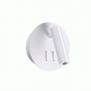 ODEON LIGHT 3912/9WL ODL20 243 бел/мет Настен.св-к накл. ламп.д/чтен/выкл LED 9W 3000K BEAM 140x140