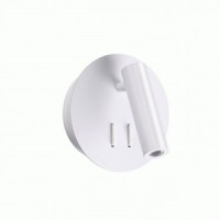 ODEON LIGHT 3912/9WL ODL20 243 бел/мет Настен.св-к накл. ламп.д/чтен/выкл LED 9W 3000K BEAM 140x140