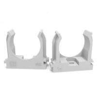 Промрукав крепеж-клипса монтаж. пист. ПМ СЕРАЯ в п/э d32 (25/500 уп/кор) цена за 1 шт PR13.0122