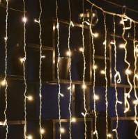 Гирлянда-занавес св/д 3х2м 160LED провод прозрачный ULD-C3020-160/DTA WARM WHITE IP20 Uniel