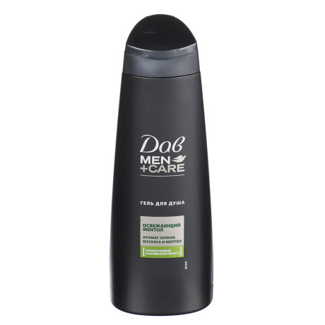 Гель для душа мужской ДАВ MEN+CARE Освежающий ментол, 225мл