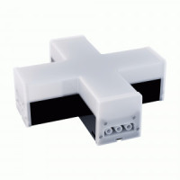 APEYRON св-к-коннектор св/д Х-образн 12W(1200lm) 4000К 4K IP40 черн 181x181x55 30-15