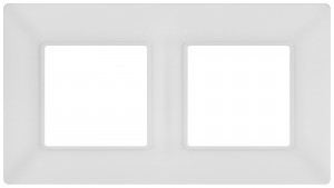 ЭРА Elegance рамка СУ 2 мест. белый матовый 14-5002-01М 65814