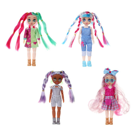 ИГРОЛЕНД Кукла с чудо-глазами, PP, PVC, 7х4,8х25 см, 4 диз.