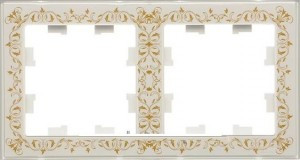 Systeme Electric AtlasArtDesign рамка дизайн СУ 2 мест. бел. Antibact. ATN200102 (10)