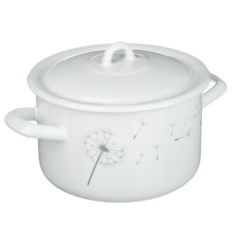 Одуванчик Кастрюля эмалированная 2,9л, индукция