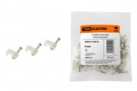 TDM скоба пластиковая плоская  6мм (уп. 50 шт., цена за уп.) (50!) SQ0513-0010