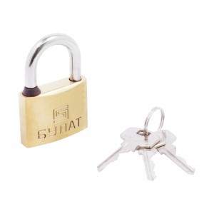 БУЛАТ ВС 1140 латунный d=6,5мм Замок навесной (48,6)