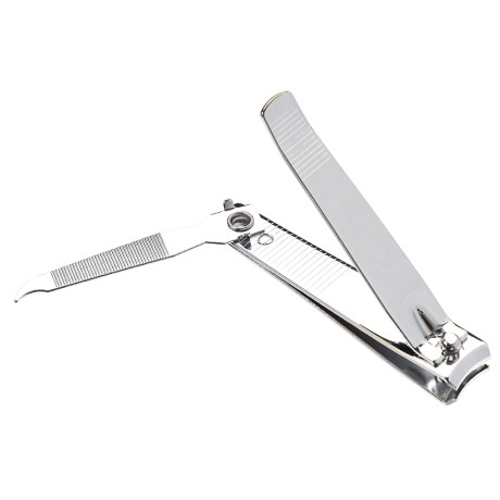 ЮНИLOOK Книпсер для ногтей с пилкой, длина лезвий 12мм, металл, 7,7см