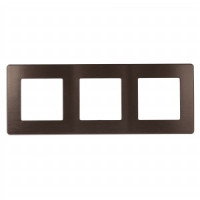 ЭРА 12 рамка СУ 3 мест. САТИН, бронза 12-5103-13 8755