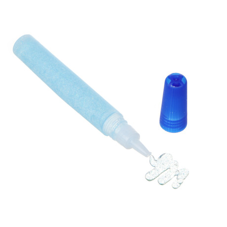 Гель-декор с блестками 6цв.классика+ 6цв. неон по 10мл. в пласт.кейсе