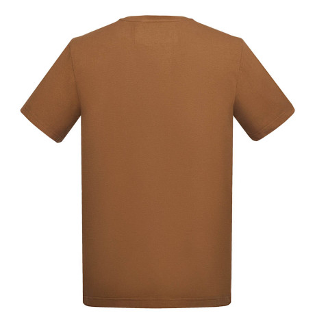 Футболка c шевроном BY STREET COUTURE, унисекс, коричневая, разм.M