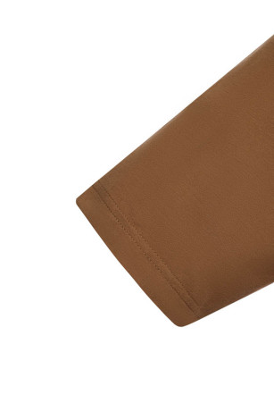 Футболка c шевроном BY STREET COUTURE, унисекс, коричневая, разм.M