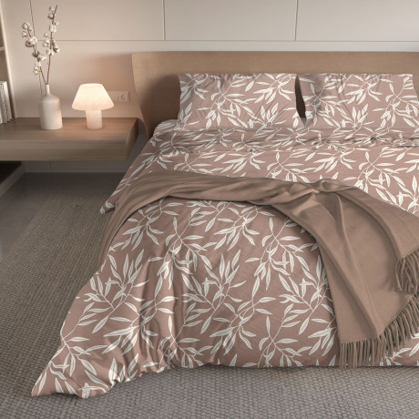 PROVANCE Мосс Комплект постельного белья 1,5 (4 предмета), микросатин, 100% полиэстер, 2 дизайна