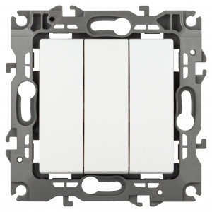 ЭРА 12 мех. выкл. СУ 3 кл. 10А автоклеммы, белый матовый 12-1107-01М