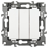 ЭРА 12 мех. выкл. СУ 3 кл. 10А автоклеммы, белый матовый 12-1107-01М