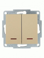 Lezard VESNA мех. выкл. СУ 2 кл. (инд.) (корп. ABS) золото 742-3688-112