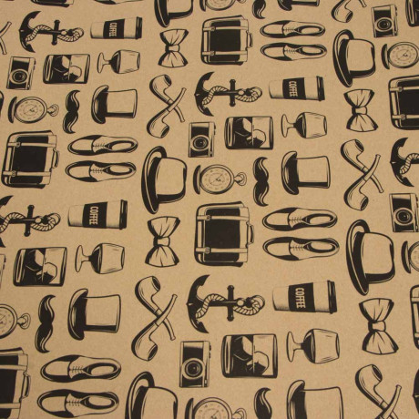 Бумага для упаковки подарков тм LADECOR, 70х100 см, 70 г, для мужчин, односторонняя, 4 дизайна