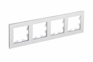 Systeme Electric AtlasDesign Nature рамка СУ 4 мест. мрамор крем роял ATN343104