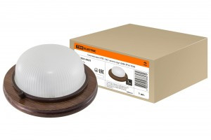 TDM Св-к НПБ1301 венге круг 60W IP54 (сталь, термостойкое стекло) (8!) SQ0303-0431