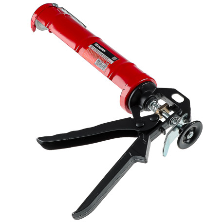 ЕРМАК Пистолет усиленный для герметика с мет. фиксатором 225мм полукорпусный