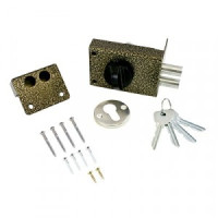 Омега Д-град ЗН 1-2Р бронза  двухригельный Замок накладной (30)