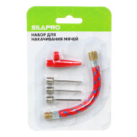 SILAPRO Набор для накачивания мячей (3 иглы, шланг, колпачок)