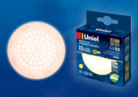 Uniel GX53 св/д 10W(900lm) 3000K 2K 75x26 матовая LED-GX53-10W/WW/GX53/FR