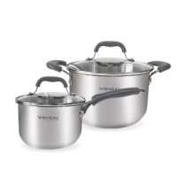 Кастрюля 3,7л, ковш 2л VENSAL Coquet 1509VS, набор 4 предмета/уп, нерж.сталь