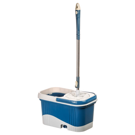 VETTA Набор МОП: ведро 12л, с колес., швабра, доп.насадка, принцип отж. "Юла", метал.отжим, пластик