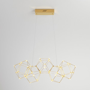 Eurosvet св-к подвес. LED 25W 3000K 1530lm 750х300х1200 мет медный Uma 90168/5 Умный дом a061143