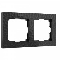 Werkel рамка СУ 2 мест. Hammer (черный) W0022408 a052517