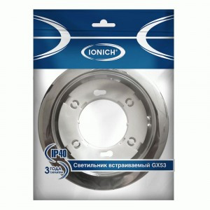 IONICH св-к встр. GX53 хром 107(80)x34 1649