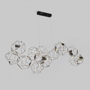 Eurosvet св-к св/д подвесной 60W 5213lm 4000K 1370х540х1800 мет. черн. жемчуг Uma 90368/14 a065030