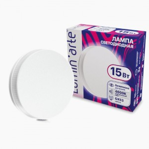 Lumin'arte лампа св/д GX53 15W (1200lm) 4000К 4K R75 27x74 LSTD-GX-15W4KGX53