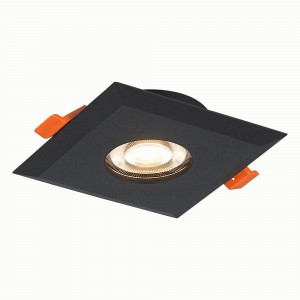 ST LUCE св-к встр. 50W GU10 94x94x25 Матовый черный/Матовый черный ST204.408.01