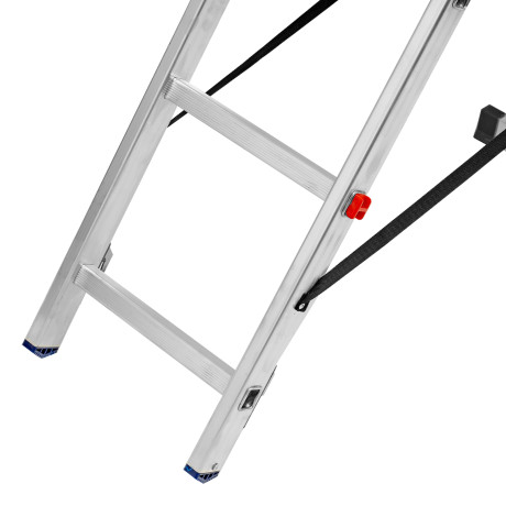 Лестница, 2 х 7 ступеней, алюминиевая, двухсекционная, Сибртех