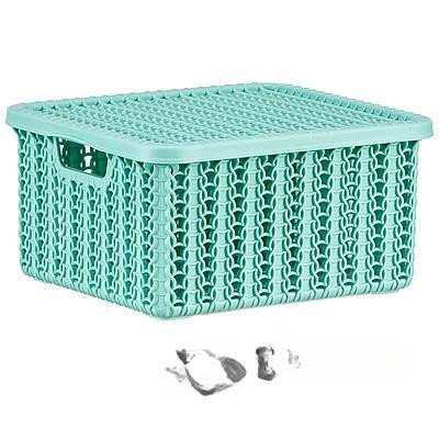 Коробка ВЯЗАНИЕ 1,5л с крышкой ФИСТАШКОВЫЙ М2368(16)